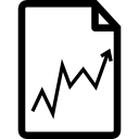 documento con gráfico de líneas 