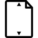 hoogteverstelling document icoon