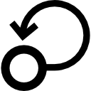 símbolo de auto-loop gráfico 