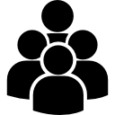 Group of users silhouette 