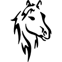 dibujo de arte de cara de caballo 