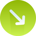 Flecha diagonal icon