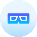 gafas 3d icon