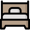 Cama individual icon