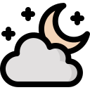 noche nublada icon