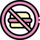 no comida rapida icon