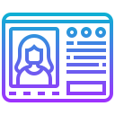 tarjeta de identificación icon