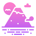 montaña fuji icon