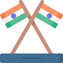 bandeira da Índia 
