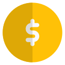 signo de dólar icon