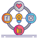 estrategia social icon