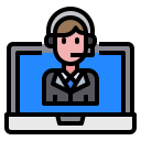 agente de servicio al cliente icon