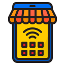 tienda de teléfonos móviles icon