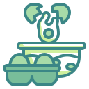 Cracked egg icon
