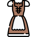 falda acampanada icon