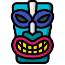 máscara tiki 