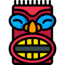 máscara tiki 