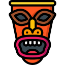 máscara tiki 