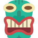 máscara tiki 