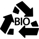 símbolo de reciclaje de biomasa icon