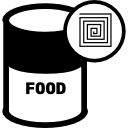 lattina per alimenti con etichetta rfid icona