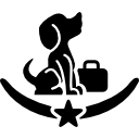 signo de hotel para mascotas icon