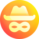 sombrero blanco icon