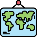 mapa del mundo icon