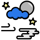 noche nublada icon