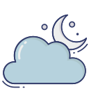 noche nublada icon