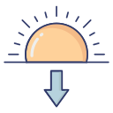 puesta de sol icon