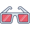 gafas 3d icon