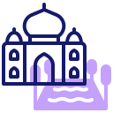 taj mahal icon