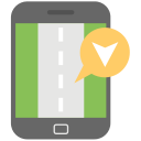 teléfono gps icon