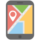 teléfono gps icon