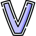 v icon