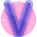 v icon