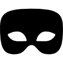 máscara de carnaval masculino negro 