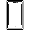 esquema de teléfono móvil del modelo popular nokia lumia icon