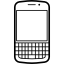 modelo de teléfono móvil popular blackberry q10 icon