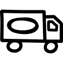 transporte de camión dibujado a mano 