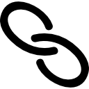 collegamento simbolo dell'interfaccia disegnata a mano icona