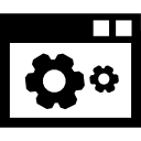 símbolo de interfaz de configuración de datos 