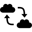 símbolo de interfaz de intercambio de nube 