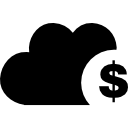 nube con signo de dólar 