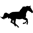 Horse Running Silhouette