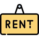 For Rent Sign Board icon PNG and SVG Vector Free Download
