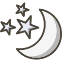 luna y estrellas icon