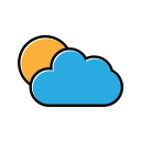 nube de sol icon