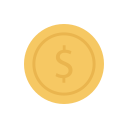 moneda de dólar icon